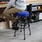 Prime-Line WORKPRO Garage Shop Stool, Swivel Cushion Seat, Black Powder Coated Legs & Footrest W112003 - alternate 2